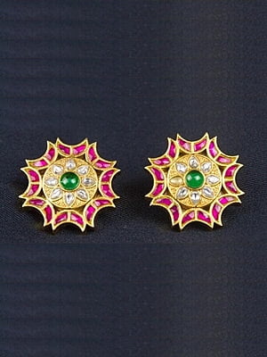 Mruvi Kundan Earrings