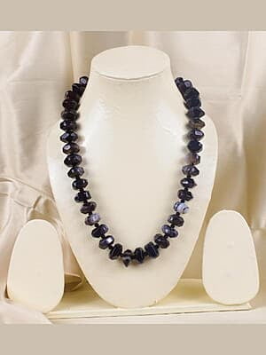 Natural Black Quartz  Beads Necklace