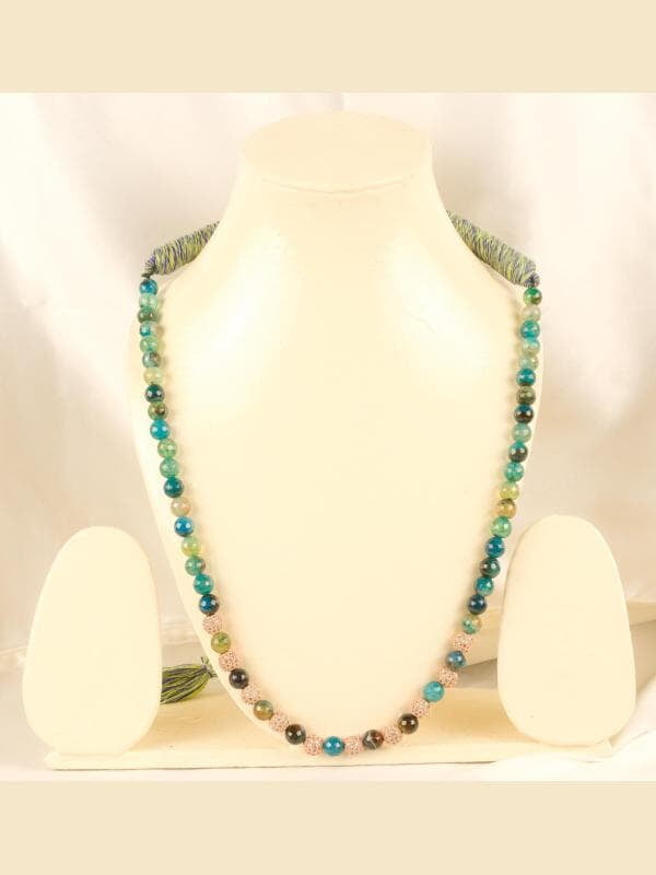 Mirror Ball Black Blue Bead Combo Chain