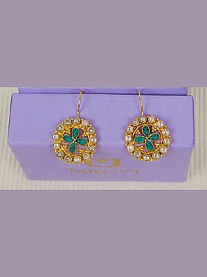 Flower Petal Motif Earrings