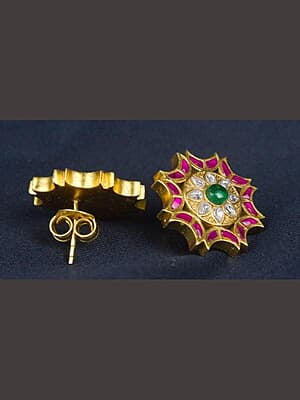 Mruvi Kundan Earrings