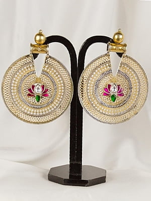 Lotus Gold Plate Earing