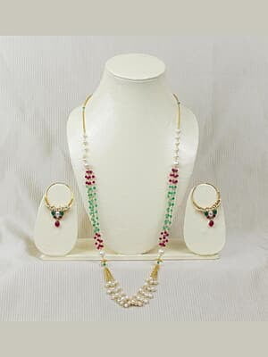 Fresh pearl Ensemble necklace set